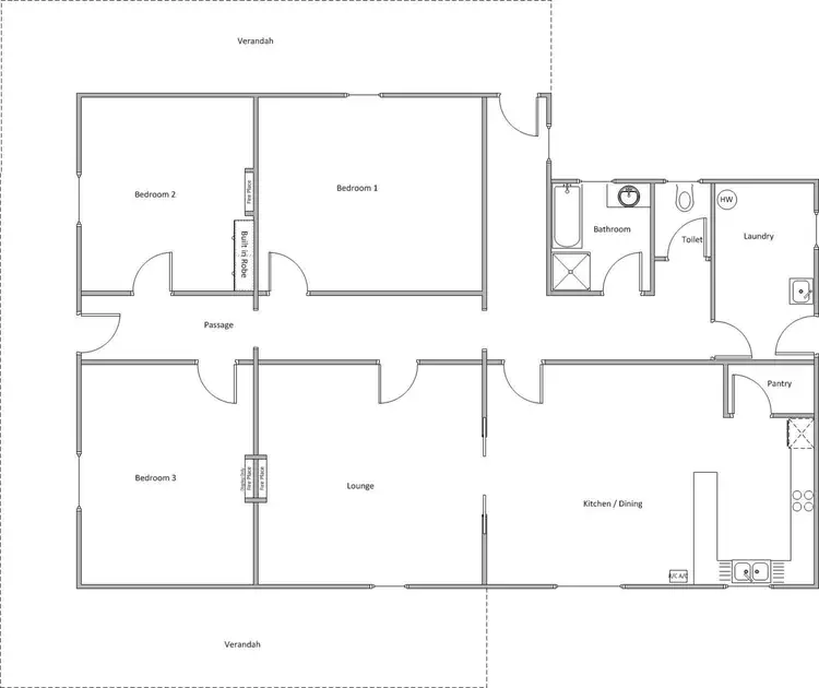 Floorplan of Homely rural property listing, 8586 St Vincent Highway, Yorketown SA 5576