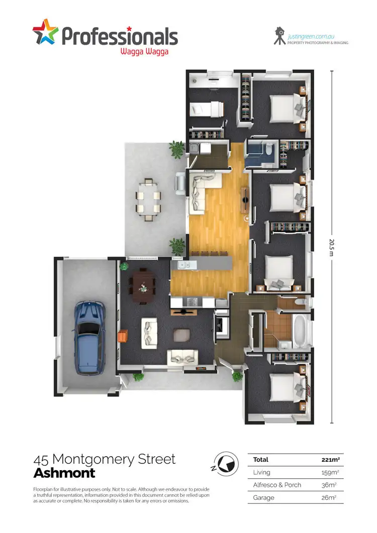 Floorplan of Homely house listing, 45 Montgomery Street, Ashmont NSW 2650