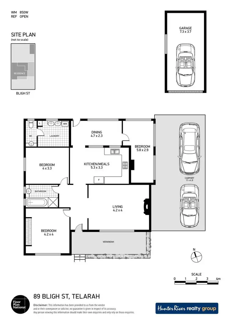 Floorplan of Homely house listing, 89 Bligh Street, Telarah NSW 2320