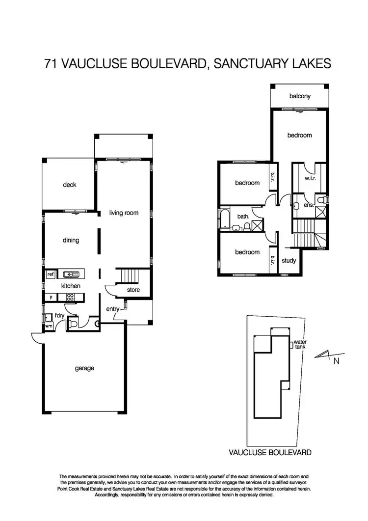 Floorplan of Homely house listing, 71 Vaucluse Boulevard, Sanctuary Lakes VIC 3030