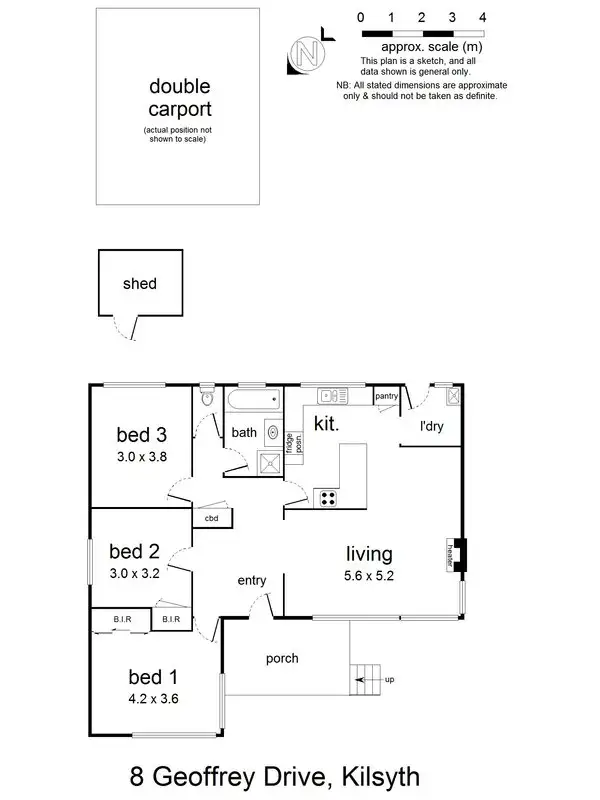Floorplan of Homely house listing, 8 Geoffrey Drive, Kilsyth VIC 3137