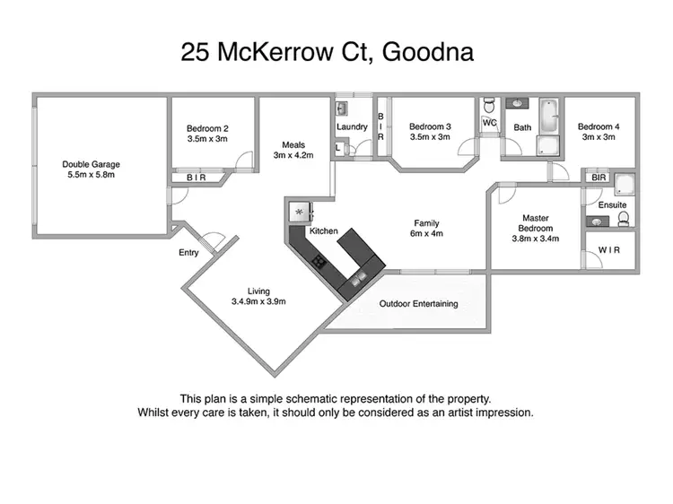 Floorplan of Homely house listing, 25 Mckerrow Crescent, Goodna QLD 4300