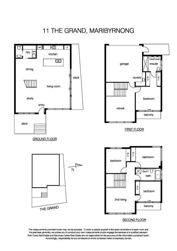 Floorplan of Homely house listing, 11 The Grand, Maribyrnong VIC 3032