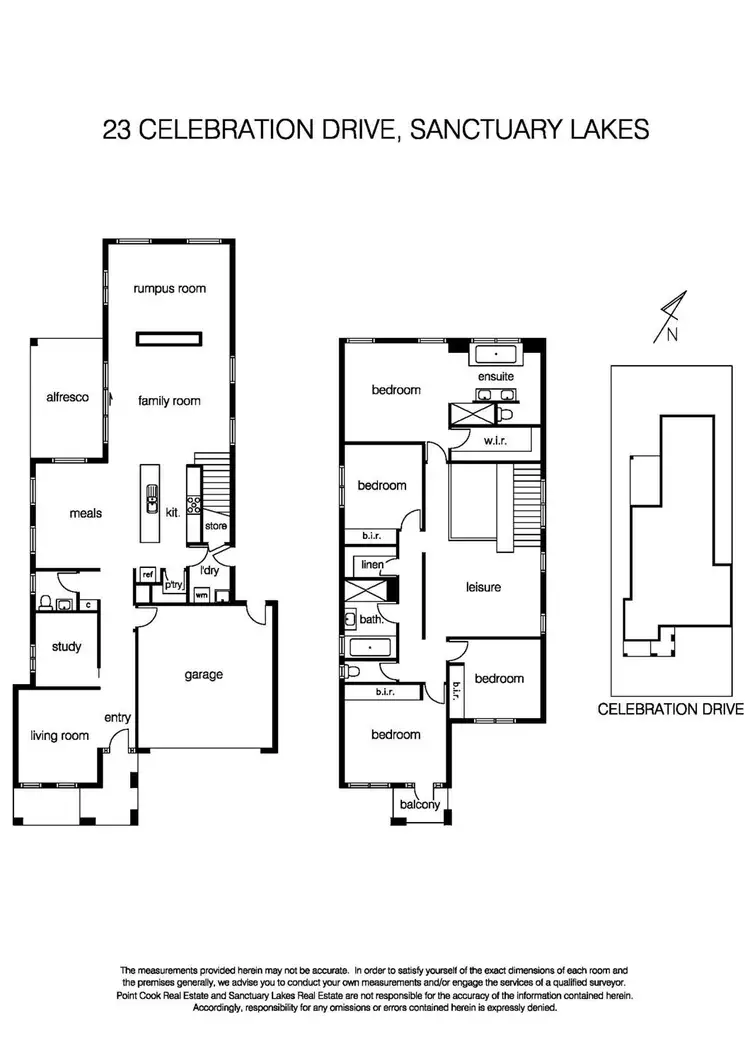 Floorplan of Homely house listing, 23 Celebration Drive, Sanctuary Lakes VIC 3030