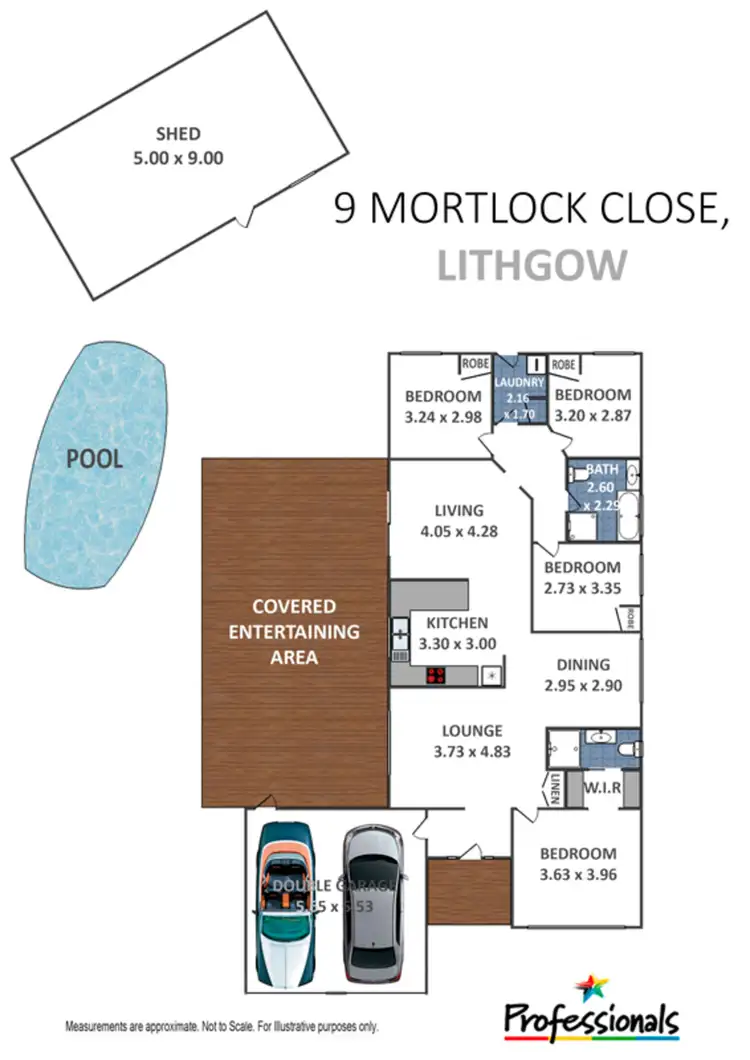 Floorplan of Homely house listing, 9 Mortlock Close, Lithgow NSW 2790