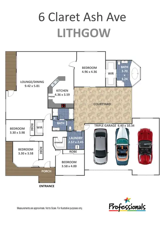 Floorplan of Homely house listing, 6 Claret Ash Avenue, Lithgow NSW 2790