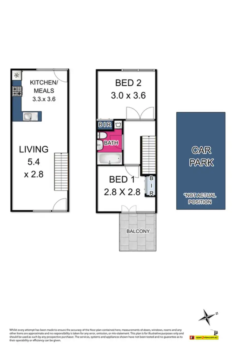 Floorplan of Homely townhouse listing, 11/1 Grandview Avenue, Maribyrnong VIC 3032