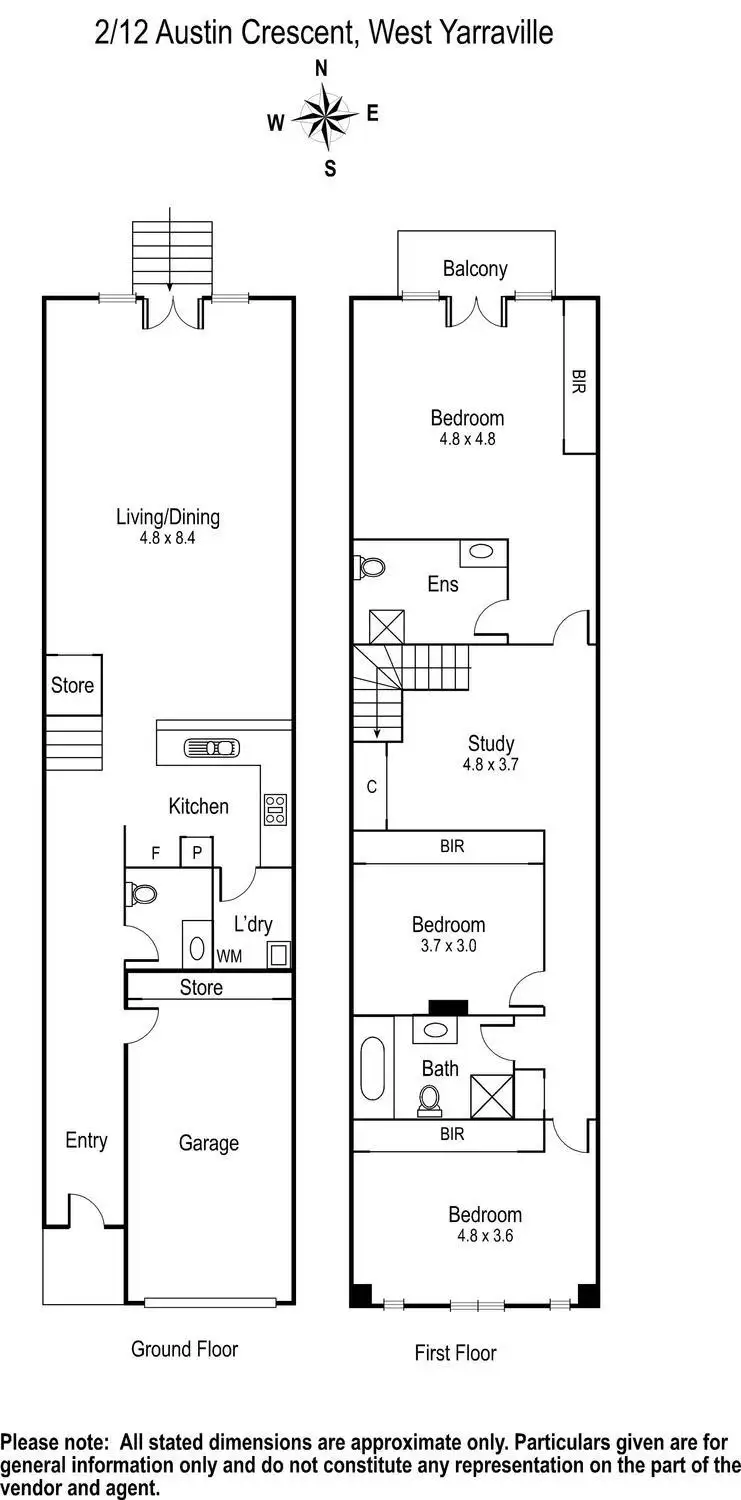 Floorplan of Homely house listing, 2/12 Austin Crescent West, Yarraville VIC 3013