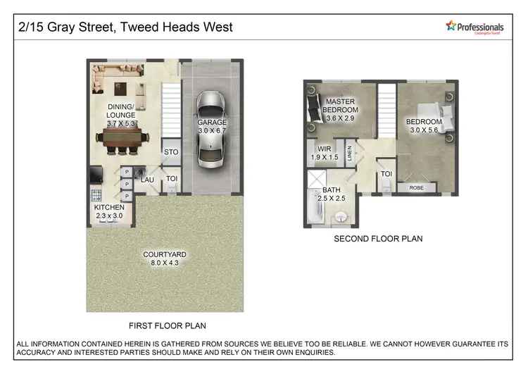 Floorplan of Homely unit listing, 2/15 Gray Street, Tweed Heads West NSW 2485