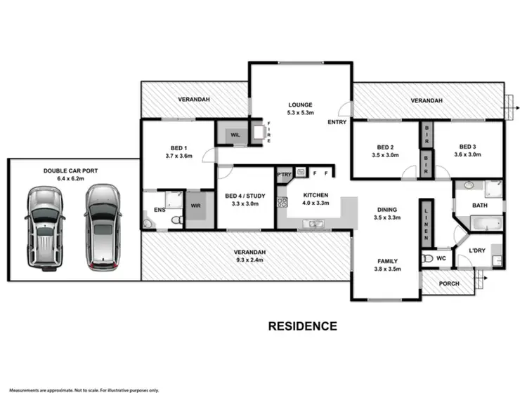 Floorplan of Homely house listing, 103 Spring Gully Road, Wodonga VIC 3690