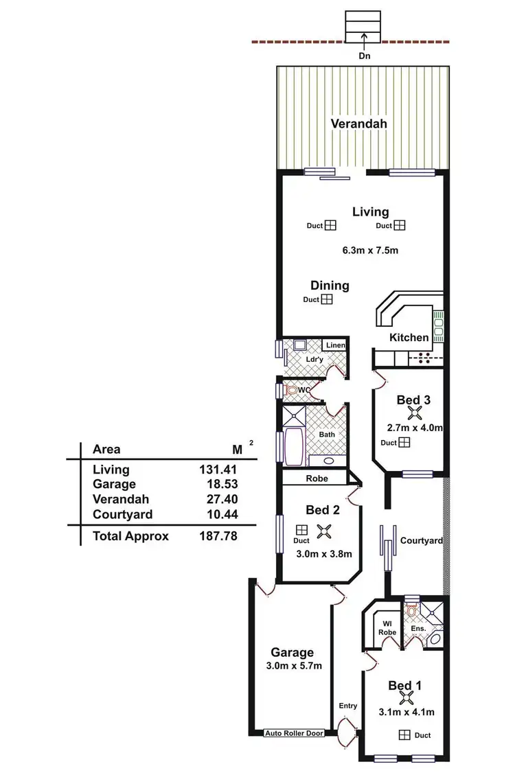 Floorplan of Homely house listing, 2/10 Meadow Avenue, Campbelltown SA 5074