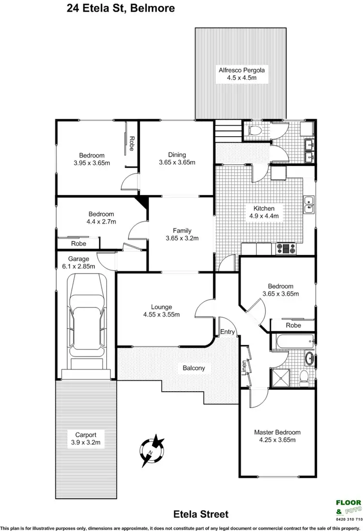 Floorplan of Homely house listing, 24 Etela Street, Belmore NSW 2192