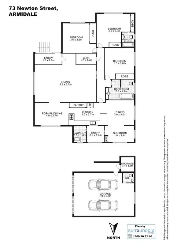 Floorplan of Homely house listing, 73 Newton Street, Armidale NSW 2350