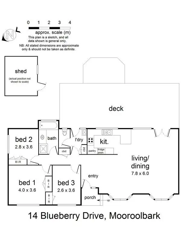Floorplan of Homely house listing, 14 Blueberry Road, Mooroolbark VIC 3138