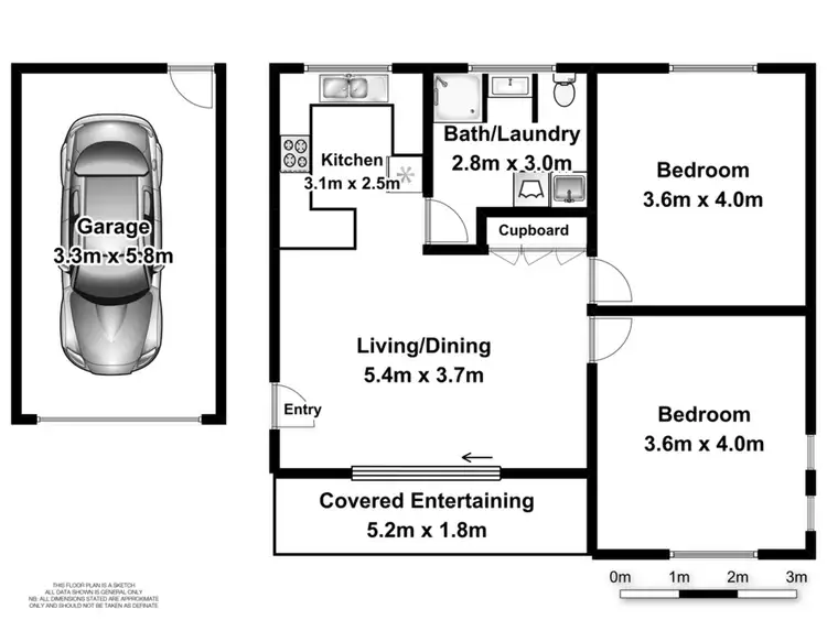 Floorplan of Homely unit listing, 1/17 Norton Street, Ballina NSW 2478