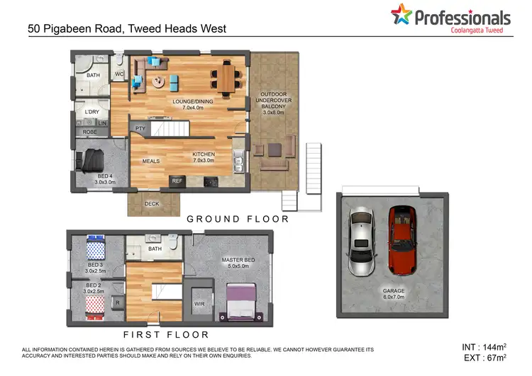 Floorplan of Homely house listing, 50 Piggabeen Road, Tweed Heads West NSW 2485