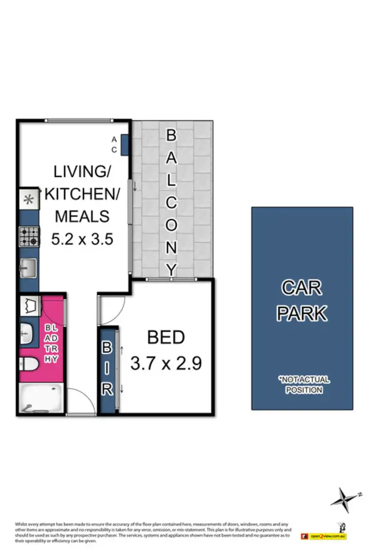 Floorplan of Homely apartment listing, .108/172 Rupert Street, West Footscray VIC 3012