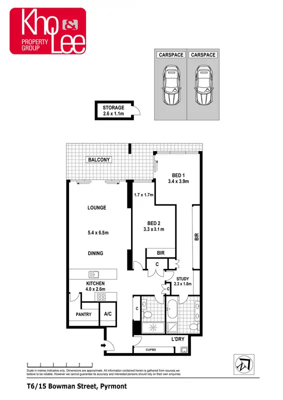 Floorplan of Homely apartment listing, T6/15 Bowman Street, Pyrmont NSW 2009