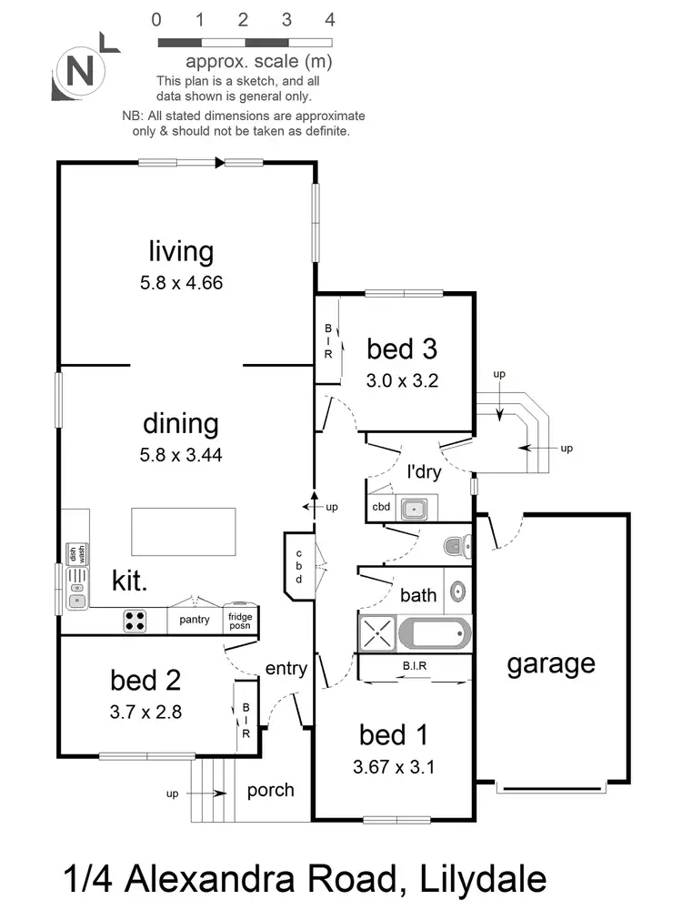 Floorplan of Homely house listing, 1/4 Alexandra Road, Lilydale VIC 3140