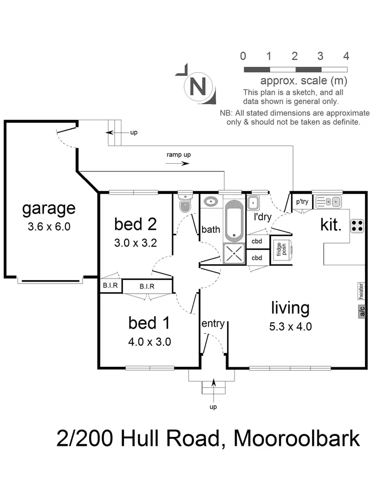 Floorplan of Homely house listing, 2/200 Hull Road, Mooroolbark VIC 3138