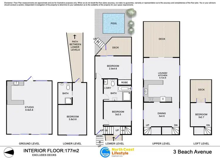 Floorplan of Homely house listing, 3 Beach Avenue, South Golden Beach NSW 2483