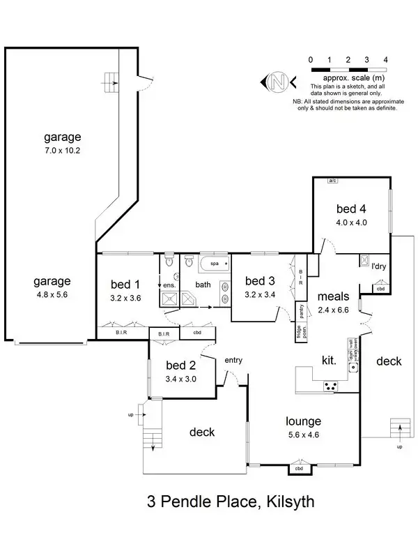 Floorplan of Homely house listing, 3 Pendle Place, Kilsyth VIC 3137