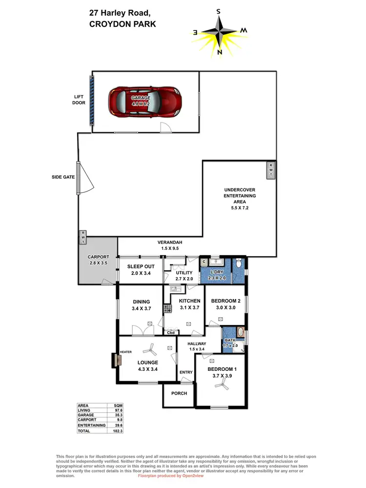Floorplan of Homely house listing, 27 Harley Road, Croydon Park SA 5008