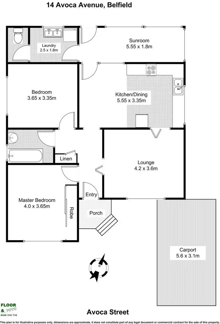 Floorplan of Homely house listing, 14 Avoca Avenue, Belfield NSW 2191