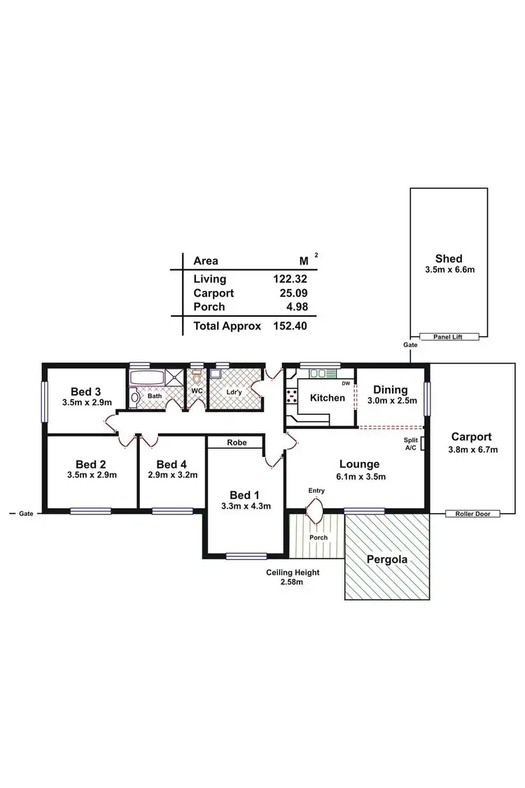 Floorplan of Homely house listing, 2 Christie Court, Athelstone SA 5076