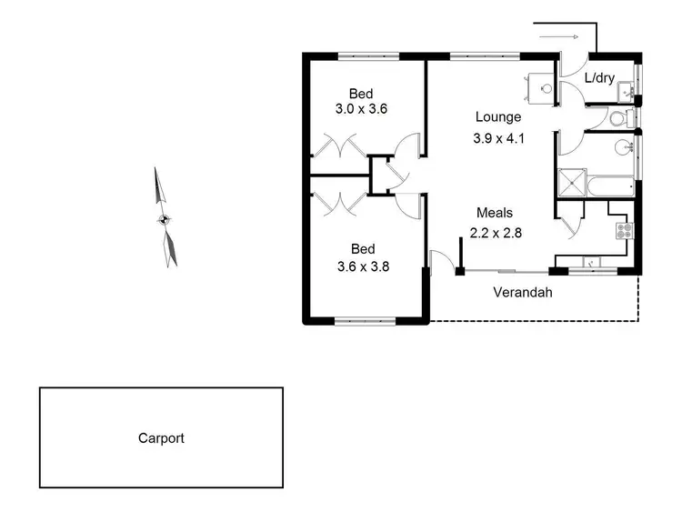 Floorplan of Homely house listing, 6 Margaret Court, Millgrove VIC 3799