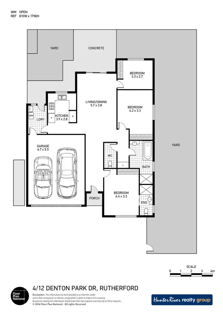Floorplan of Homely villa listing, 4/12 Denton Park Drive, Rutherford NSW 2320