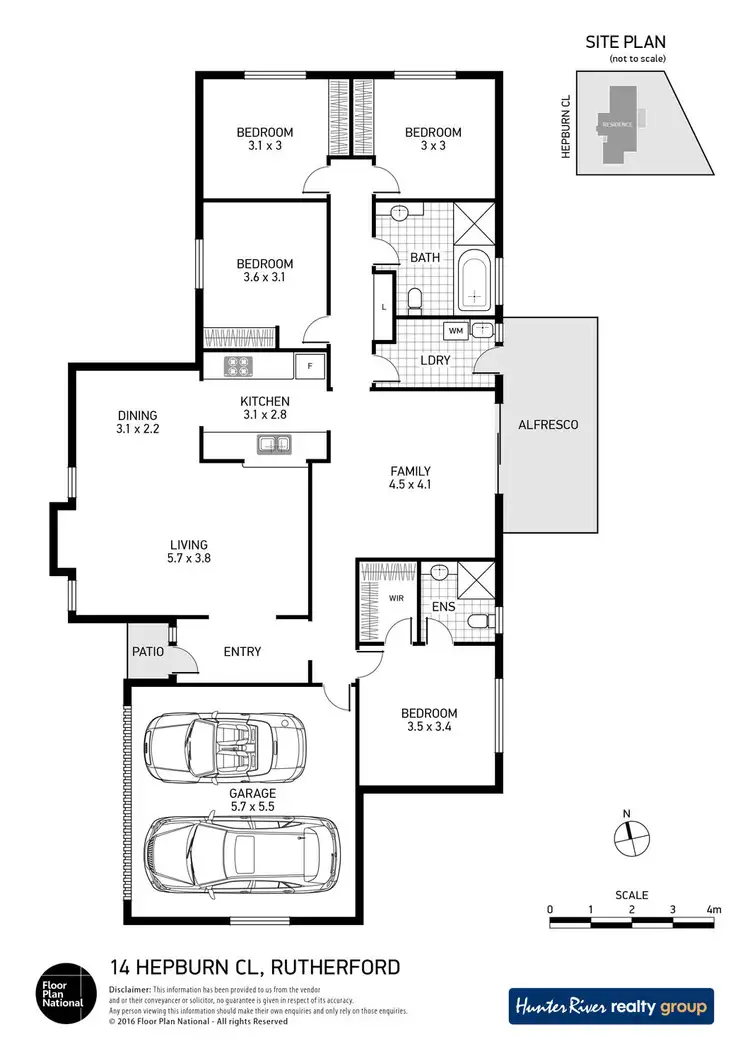 Floorplan of Homely house listing, 14 Hepburn Close, Rutherford NSW 2320