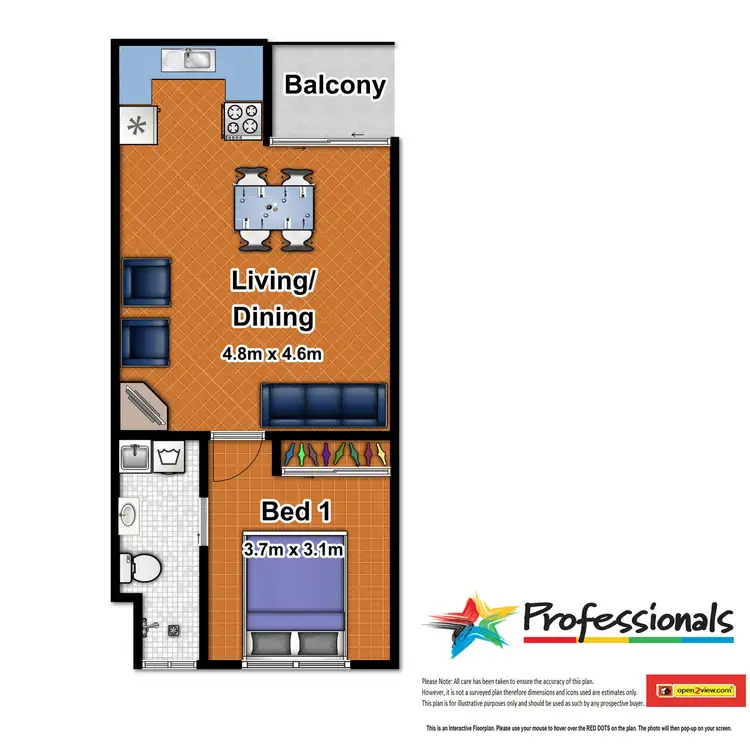 Floorplan of Homely apartment listing, 7/374 Severin Street, Parramatta Park QLD 4870