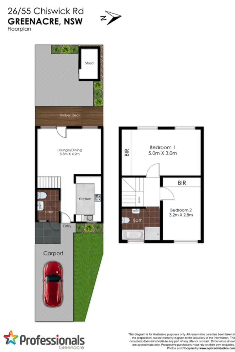 Floorplan of Homely townhouse listing, 26/55 Chiswick Road, Greenacre NSW 2190