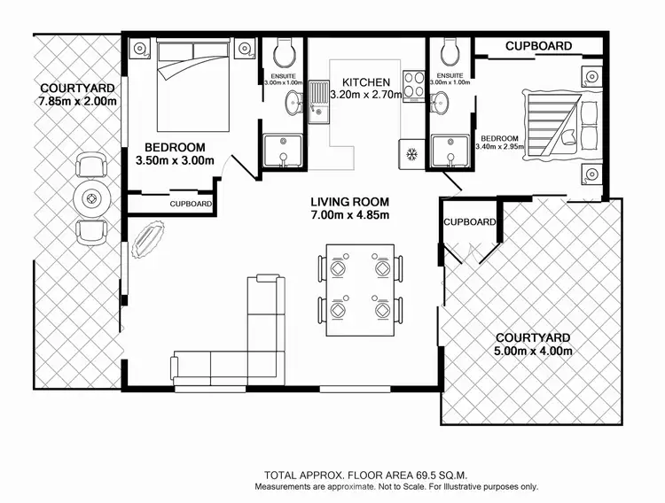 Floorplan of Homely villa listing, 23/69 Jameson Avenue, East Ballina NSW 2478
