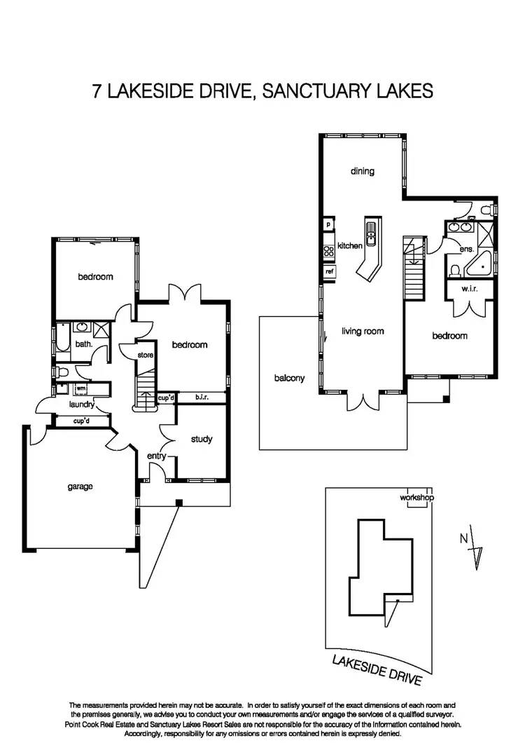Floorplan of Homely house listing, 7 Lakeside Drive, Sanctuary Lakes VIC 3030