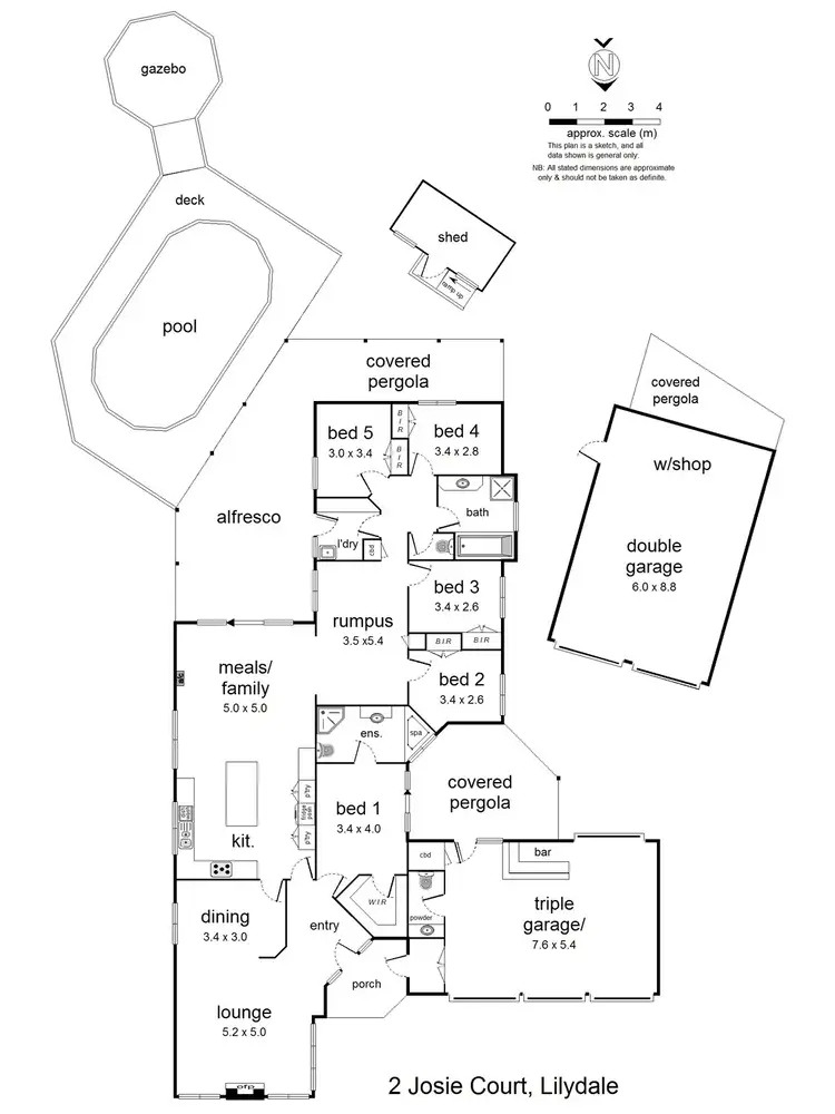Floorplan of Homely house listing, 2 Josie Court, Lilydale VIC 3140