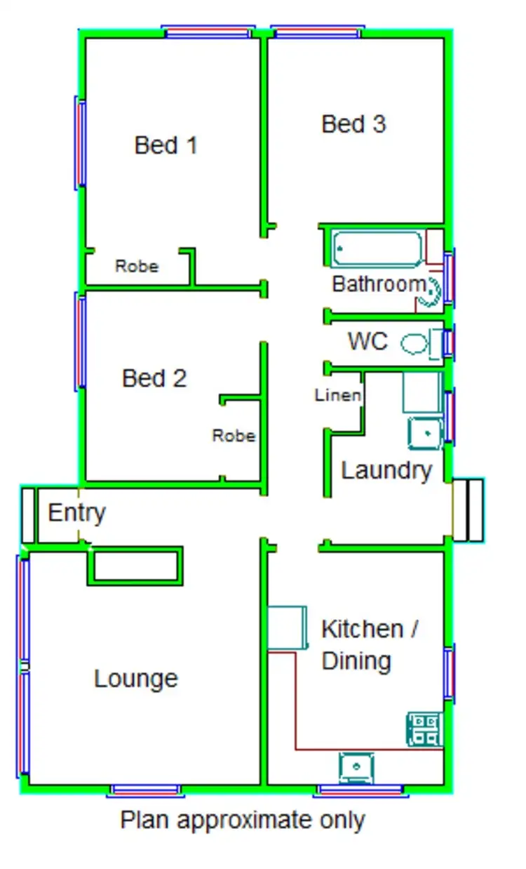 Floorplan of Homely house listing, 14 Kennedy Road, Shepparton VIC 3630