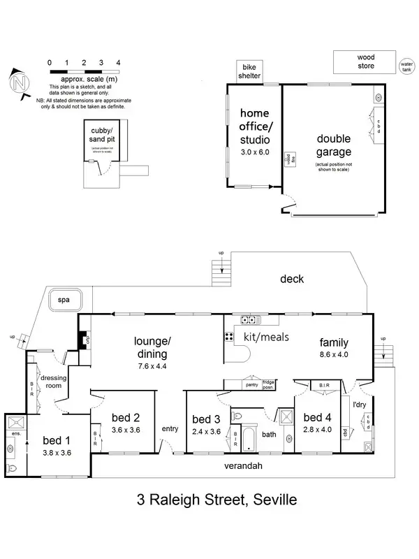 Floorplan of Homely house listing, 3 Raleigh Street, Seville VIC 3139