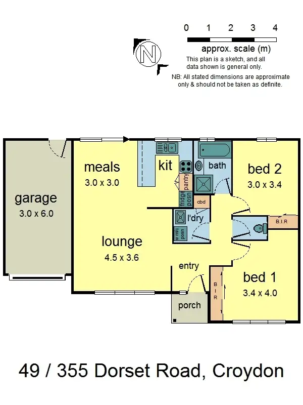 Floorplan of Homely unit listing, 49/355 Dorset Road, Croydon VIC 3136