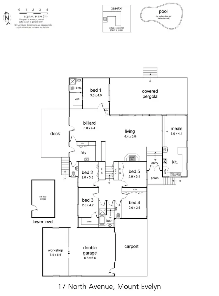 Floorplan of Homely house listing, 17 North Avenue, Mount Evelyn VIC 3796