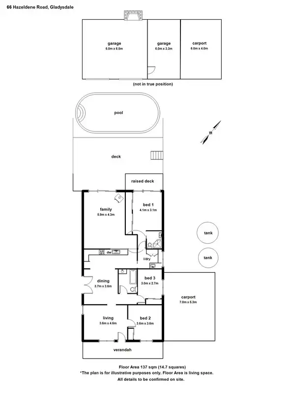 Floorplan of Homely house listing, 66 Hazeldene Road, Gladysdale VIC 3797