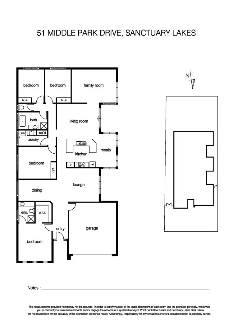 Floorplan of Homely house listing, 51 Middle Park Drive, Sanctuary Lakes VIC 3030