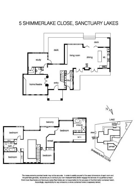 Floorplan of Homely house listing, 5 Shimmerlake  Close, Sanctuary Lakes VIC 3030