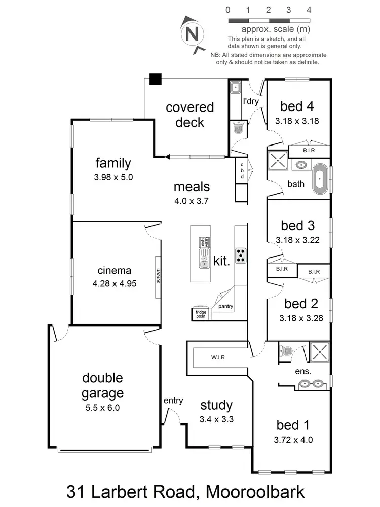 Floorplan of Homely house listing, 31 Larbert Road, Mooroolbark VIC 3138
