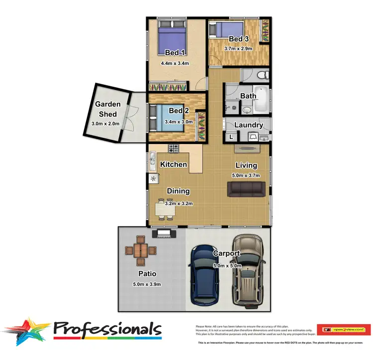 Floorplan of Homely house listing, 2 Creswell Close, Gordonvale QLD 4865