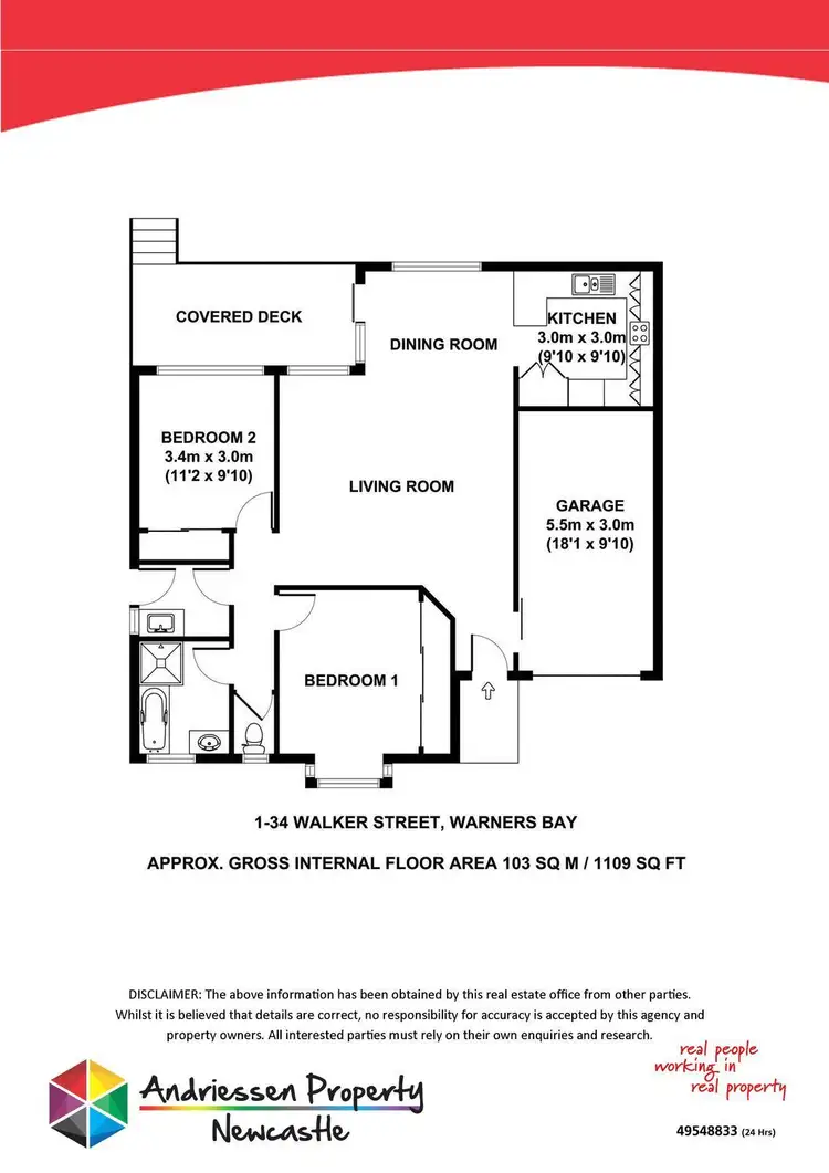Floorplan of Homely unit listing, Address available on request