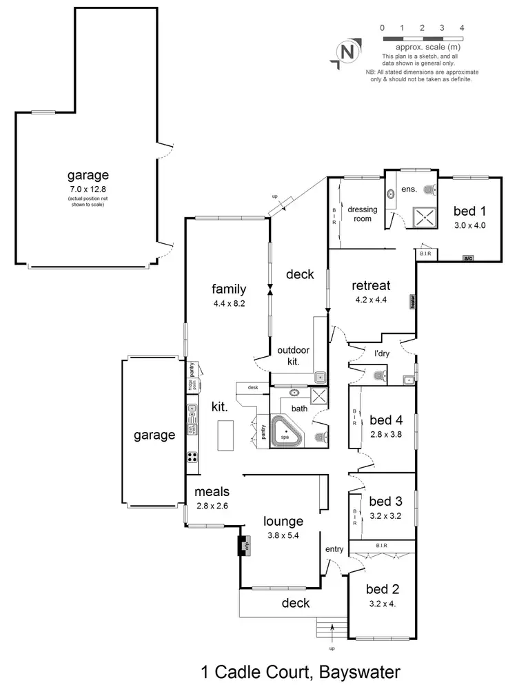 Floorplan of Homely house listing, 1 Cadle Court, Bayswater VIC 3153