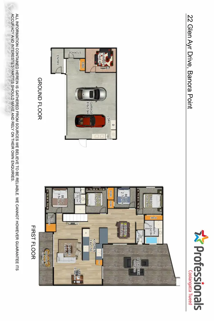 Floorplan of Homely house listing, 22 Glen Ayr Drive, Banora Point NSW 2486