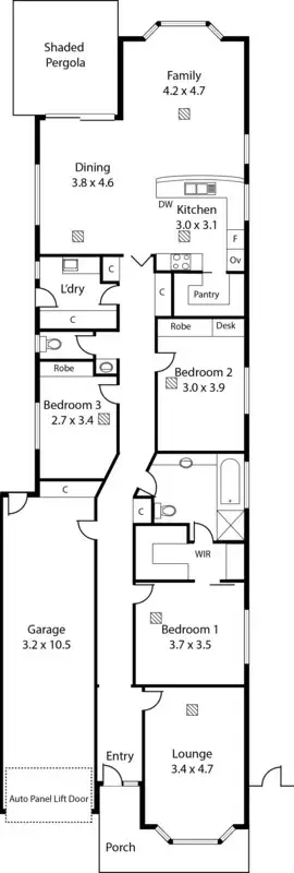 Floorplan of Homely house listing, 6A Yeomans Avenue, Henley Beach South SA 5022